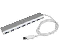 StarTech.com Hub USB a 7 porte, Da USB A a 7 porte USB-A, USB 5Gbps, design robusto, alimentazione via bus o alimentatore esterno, hub USB 3.0 portatile per notebook