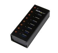 Startech 7 Port Usb 3.0 Hub-desktop /wall-mount One Size Black