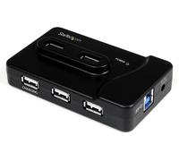 ST ST7320USBC - USB 3.0, hub a 6 porte, 6 USB-A, nero