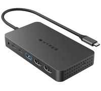 Hyper Drive Universal USB-C 7-in1 Dual HDMI Mobile Dock - Grigio - per M1/M2 MBAir/Pro