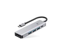 HUB USB TECHPROTECT 5 In 1 TypeC, Fino a 5 Gbps