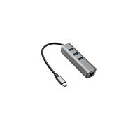Hub USB tipo C fino a 3x USB 3.0 con scheda di rete AK-AD-66