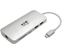 Eaton Dock USB-C - HDMI 4K, USB 3.x (5Gbps), hub USB-A/C, GbE, scheda di memoria, ricarica PD 60W
