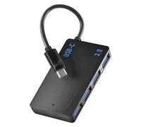 Hub USB Type-C 4 porte USB per collegare dispositivi, trasferimento dati veloce e sincronizzazione efficiente.