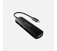 Hub USB Type-C Approx APPC45 5-in-1 HDMI 4K/30Hz 2x USB 3.0 Lettore SD/Micro SD Nero