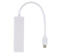 Hub USB Type C con porte USB multiple e adattatore di rete Ethernet ad alta velocità da 100 Mbps, porta integrata per laptop e Macbook, compatibile