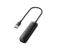 UGREEN Hub USB 3.0 Alimentato, Adattatore USB 3.0 a 4 Porte Compatibile con PS4, MacBook, Surface Pro, iMac, Mac Mini, XPS 15, PC e Altri Laptop