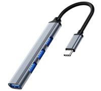 Hub USB, USB-C con 4 porte USB, 5 Gbps