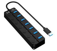 Hub USB3.0 a 4 Porte/7 Porte 5 Gbps Multi USB Splitter Hub Cavo da 23 cm Espansore Multiplo Per PC Tastiera Del Computer Portatile Adattatore USB Hub Multi Dispositivo