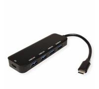 VALUE USB 3.2 Gen 1 Hub, cavo di collegamento tipo C, con 1 porta PD