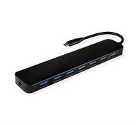 Hub Value 7 porte 5 Gbps USB 3.2 Gen 1 modello 14.99.5040 alluminio nero