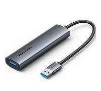 Hub Vention 5 porte 5Gbps TGXHB USB-A USB-C PD alluminio grigio