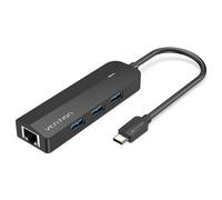 Hub Vention TGPBB USB-C 3xUSB 3.0 RJ45 Gigabit PD Nero ABS