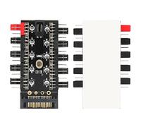 Hub Ventola Telaio PC Efficiente Regolatore di Raffreddamento CPU per Case del Computer con Cavo PWM per Scheda Principale 12V - Costruzione in Metallo, Adatto per Gli Appassionati di Giochi