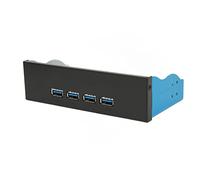 Hub Yctze da 5,25 Pollici Sul Pannello Frontale con 4 Porte USB 3.1 Tipo A, 10 Gbps Ad Alta velocità, Plug and Play, Compatibile con Desktop, Laptop, Notebook, 7/8/10