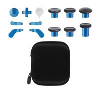 Huba Kit leve analogiche metallo 13in1 per controller Serie 2: 6 joystick metallici, 4 paddle, 2 D-pad, 1 tool regolazione. Pulsanti magnetici ricambio (blu).