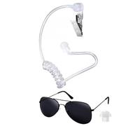 HUBa Kit Spia da Detective, Giocattolo per Bambini e Bambine, con Clip di Fissaggio, Tappi per Le Orecchie, per Halloween e Carnevale