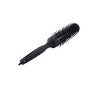 Huba Pettine in alluminio nero,Pettine cilindrico a rullo,Spazzola rotonda per capelli per salone Styling 34,5x4,5 cm