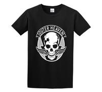 HubaOuter Heaven Metal Gear Solid Unisex 100% Cotton Short-Sleeve T-Shirts Black XXXL
