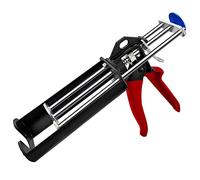 Hubaow Pistola a doppia resina epossidica per pistola per presafataggio a doppia cartuccia da 200 ml/7 ml, pistola per presafataggio adesiva a pannello nero manuale manuale (rapporto mix 2:1)