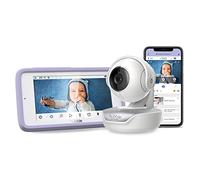 Hubble Connected Nursery Pal Premium Baby Monitor Video e Audio, Touch screen da 5 pollici, modalità privacy, visione notturna, sensore di temperatura ambiente e app per smartphone