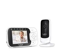 Hubble Connected Nursery View+ Baby Monitor Camera with 2.8" Screen, Infrared Night Vision, Lullabies, Visual Sound Level Indicator, Digital Zoom and Ambient Temperature Sensor