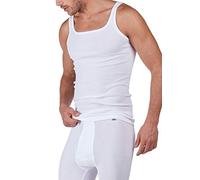 HUBER Herren Achselshirt Canottiera, Bianco (Weiss 0500), M Uomo