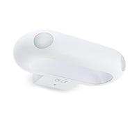 HUBER Lampada da parete a LED sensore di movimento 180° 20W, 1300lm I Lampada da esterno a LED con protezione IP65 con sensore di movimento I Lampada da parete interna, bianco