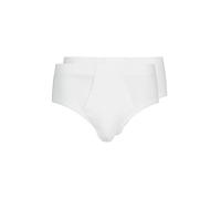 HUBER Slip con apertura 2 pz. Duo Line Costina fine (Bianco) bianco | M