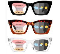 Hubeye Occhiali da lettura da Donna Retrò alla Moda con la Cerniera a molla Occhiali Anti Luce Blu (Nero+Leopardo+Trasparente, 2.00)