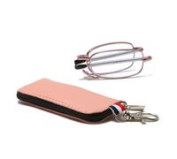 Hubeye Occhiali da lettura Pieghevole Portatile da Uomo e Donna Occhiali Anti luce blu Aste Telescopiche e Cerniela a molla con la Custodia Portachiavi 1.50