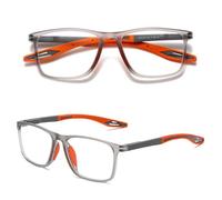 Hubeye Occhiali da lettura sportivo da uomo e donna Lettori ultraleggero TR90 Confortevole Flessibile Occhiali anti luce blu con la custodia 3.50