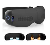 HubiCare Massaggiatore per Occhi con Raffreddamento Automatico, Caldo e Freddo, Airbag 3D, Bluetooth, per Occhiaie, Gonfiore, Occhi Secchi, Emicrania, Relax e Sollievo dallo Stress (Nero)