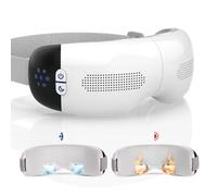 HubiCare Massaggiatore per Occhi con Raffreddamento Automatico, Caldo e Freddo, Airbag 3D, Bluetooth, per Occhiaie, Gonfiore, Occhi Secchi, Emicrania, Relax e Sollievo dallo Stress (Bianco)