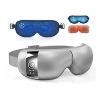 HubiCare - Massaggiatore per occhi Pro con calore e raffreddamento, vibrazione airbag 3D, musica Bluetooth, per occhi secchi, gonfiore, occhiaie, emicrania e sonno migliore, include cuscinetto in gel