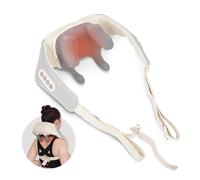 HubiCare - Mini massaggiatore Shiatsu per il collo, massaggio 3D profondo dei tessuti con calore per alleviare il dolore, massaggiatore elettrico portatile per spalle posteriori, regalo perfetto per