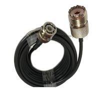 HUBOPRYS Connettore Femmina Girevole UHF SO239 BNC RG58 50-3 Cavo coassiale 50ohm 2/5/10/15/m(2m)