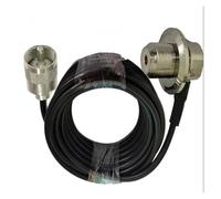 HUBOPRYS Connettore RG58 UHF PL259 Maschio a saldare a SO239 Femmina 50-3 for Cavo coassiale for Auto e Cellulare 2/5/10/15/20 m(5m)