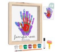 HuBorns Cornice Impronta Mani e Piedi Neonati con Spazio per 4 Impronte Kit