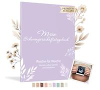 HuBorns - Diario della Gravidanza per Immortalare Ogni Momento Settimanalmente. Diario Gravidanza per Mamma con Spazio per Foto, Ecografie e per Organizzare il Parto (Viola, Tedesco)