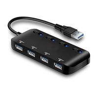 Hubs USB 3.0 HUB 4 Fast Speed Thin USB 3.0 Splitter Cavo Display LED Interruttore separato per PC Mouse Tastiera Computer Hub USB