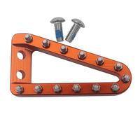 HUBXHEIY Leva del pedale del freno posteriore da 68 mm, piastra di appoggio for XC XCF XCW SX SXF EXC EXCF TPi 6D 125 150 250 300 350 400 450 500 2016-2023(Orange)