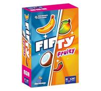 HUCH!, Fifty Fruity, gioco di famiglia con divertente meccanismo bluff, gioco di carte con semplici regole, ideale per viaggiare, per 2-6 giocatori dagli 8 anni in su