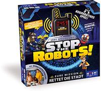 HUCH!, Stop The Robots, Giochi cooperativi, Gioco di Puzzle elettronico per Bambini, emozionante Gioco walkie Talkie a 9 Livelli, per 1-6 Giocatori dai 7 Anni in su