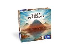 HUCH! | Terra Pyramides | Gioco di Famiglia | per 1-4 Giocatori dai 10 Anni in su, Gestione delle risorse, Incluse 2 Estensioni, Versione Semplice, espansione sofisticata