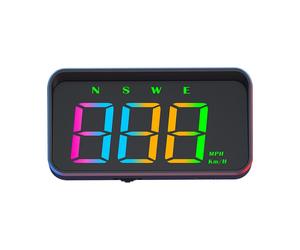 HUD Beidou Dual Data Car Head- Display Misuratore Velocità MPH KM/H 5V USB8933