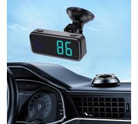HUD digitale per auto con misurazione della velocità GPS e visualizzazione della bussola, che consente ai conducenti di monitorare velocità e direzione senza distogliere gli occhi dalla strada (senza