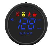HUD Head Up Display Head Up Display Universale Tachimetro GPS Inerziale Accessori For Auto Bussola Di Allarme Misuratore Da 52 Mm Strumento Multifunzione(TLG70-G)