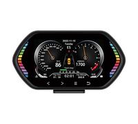 HUD OBD2 Head Up Display Tachimetro digitale for auto RPM Temperatura acqua/olio Indicatore di pendenza for a benzina