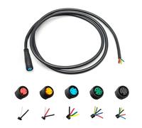 HUDAMZKY Ebike Cavo prolunga Julet Female Male 2/3/4/5/6 Pin Ebike Extension Connector Waterproof Plug for Electric Bicycle Display Throttle Pas Ebike Parts Extend Cable (4Pin Female)